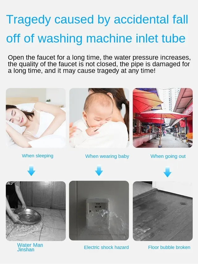 Robinet arrêt automatique machine linge anti déblocage… – vue 3