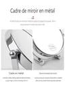 6‘’ Miroir de Maquillage Miroir Grossissant 1X/10X Forme… – vue 5