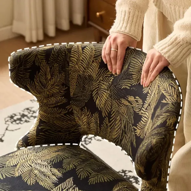 Chaise d'écriture pivotante avec dossier – vue 3