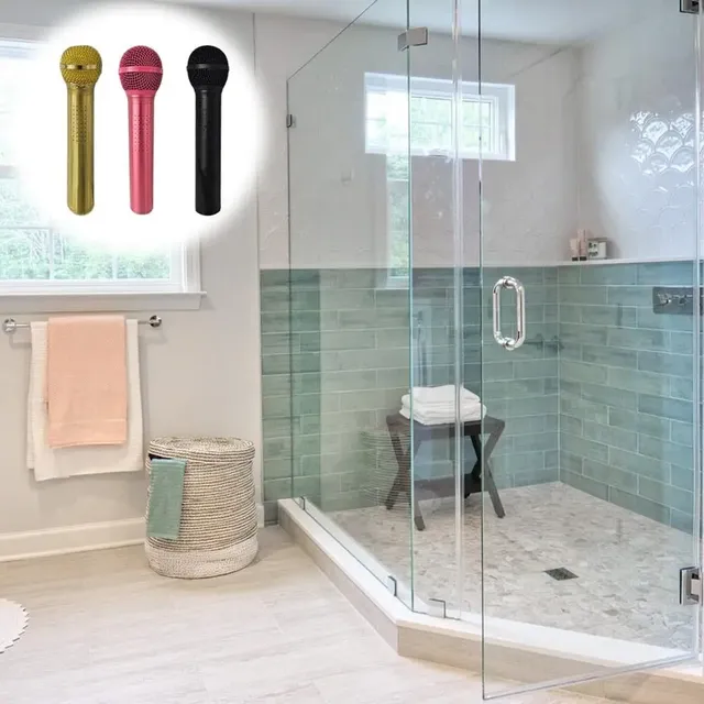 Pommeau de douche haute pression en forme de Microphone – vue 4