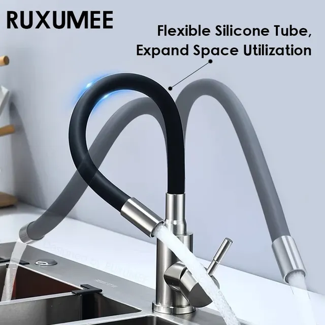 Robinet de cuisine Flexible rotatif à 360 degrés en… – vue 3