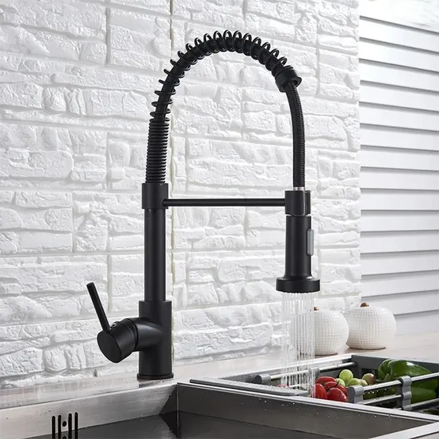 Robinet d'évier de cuisine brossé – vue 2