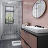 Robinet de baignoire cascade en laiton noir – vue 5