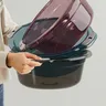 Plastique bassin portable compact polyvalent translucide… – vue 4