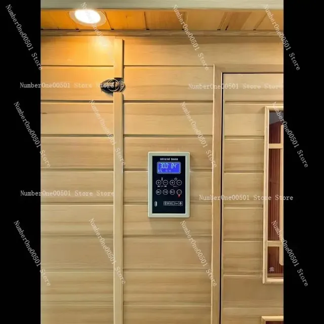 Panneau commande sauna infrarouge noir écran LCD… – vue 3