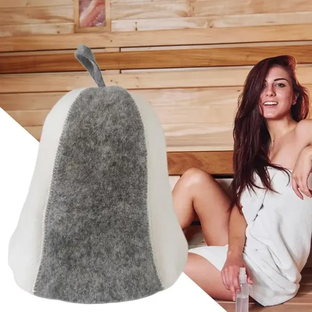 Sauna Anti-chaleur Sauna chapeau épaissir laine feutre… – vue 5