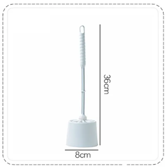 Brosse toilette poils épais doux manche long ergonomique… – vue 6