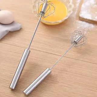 Batteur œufs inox manuel semiautomatique rotatif fouet compact…
