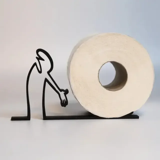 Porte rouleau papier toilette design minimaliste métal… – vue 2