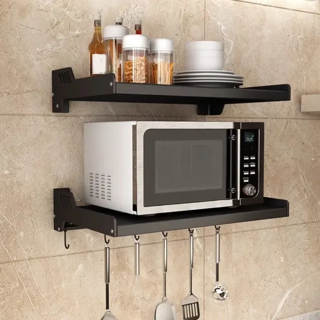 Etagere murale sousmeuble microondes support réglable… – vue 6