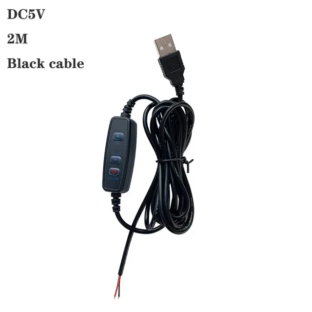 Variateur USB connecteur de fil de 2m avec interrupteur… – vue 3