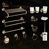 Ensemble mural accessoires salle bain laiton…