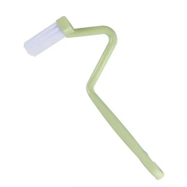 Brosse WC S courbée tête nylon poils blancs manche… – vue 3