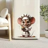 Autocollant mural artistique en PVC pour chambre à coucher – vue 2