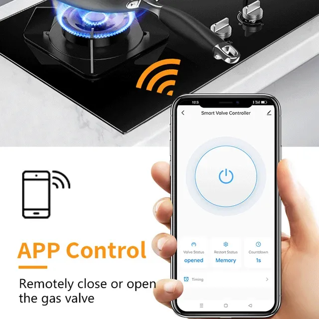 Vanne d'eau et de gaz Tuya WiFi – vue 6