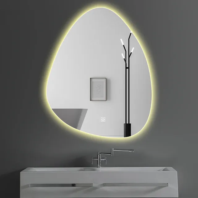 Miroir de salle de bain irrégulier vertical intelligent – vue 4