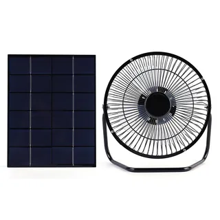 Panneau solaire 7W 6V avec ventilateur d'extraction USB de 8 pouces