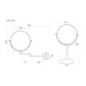 Miroir de bain grossissement 1X/3X – vue 6