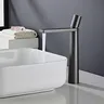 Mitigeur lavabo noir mat contemporain mono levier bec… – vue 4