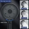 Pommeau de douche 3 modes de pluie ABS rond haute… – vue 3
