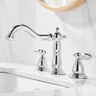Robinet lavabo trois trous laiton doré poli mitigeur bec… – vue 6