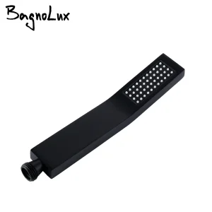 Robinet de salle de bain noir robinet de douche accessoires de salle de bain pommeaux de douche à économie d&rsquo;eau en laiton massif forme de barre accès au matériel de poche