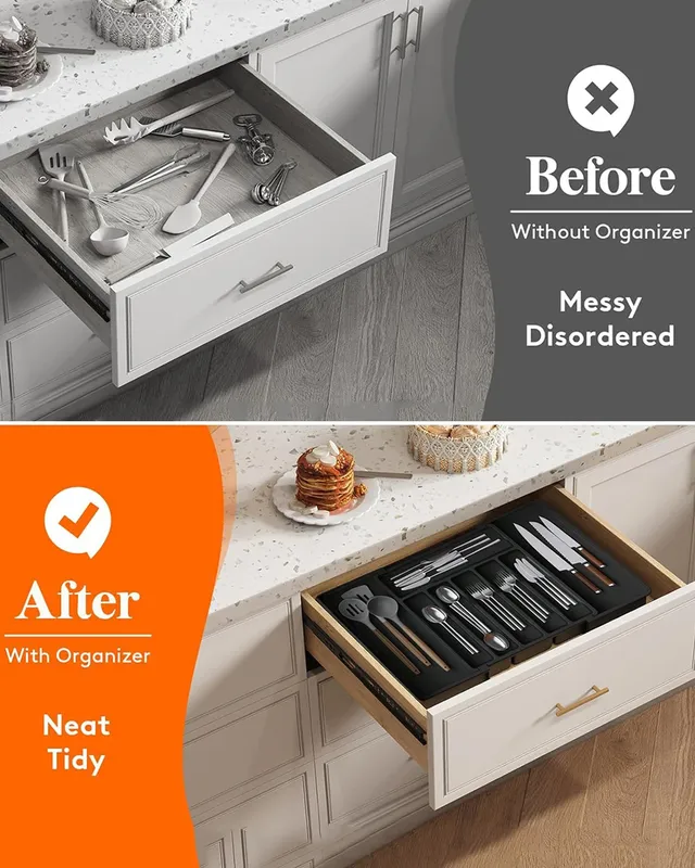 Organisateur tiroir cuisine extensible réglable… – vue 4
