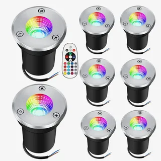 Lumière de puits extérieure RGB 12V