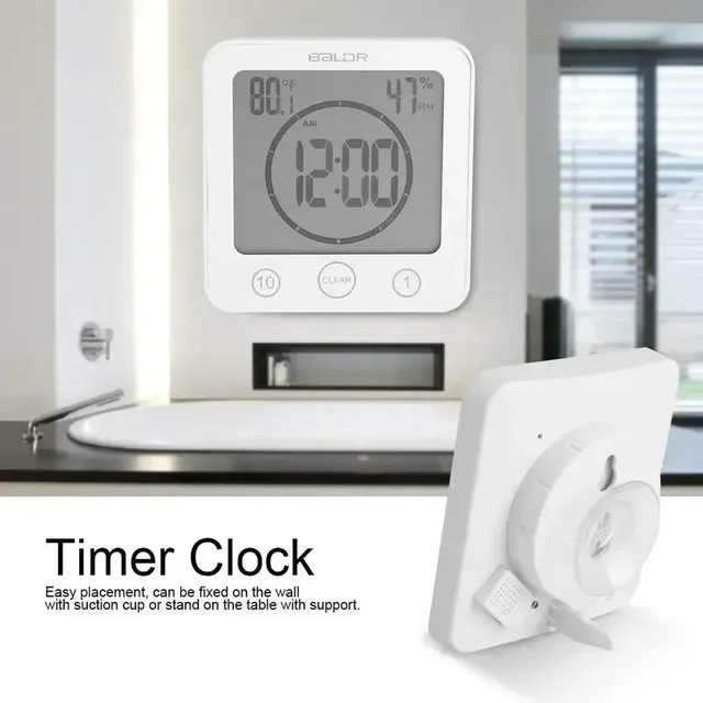 Horloge douche numérique étanche écran tactile… – vue 4