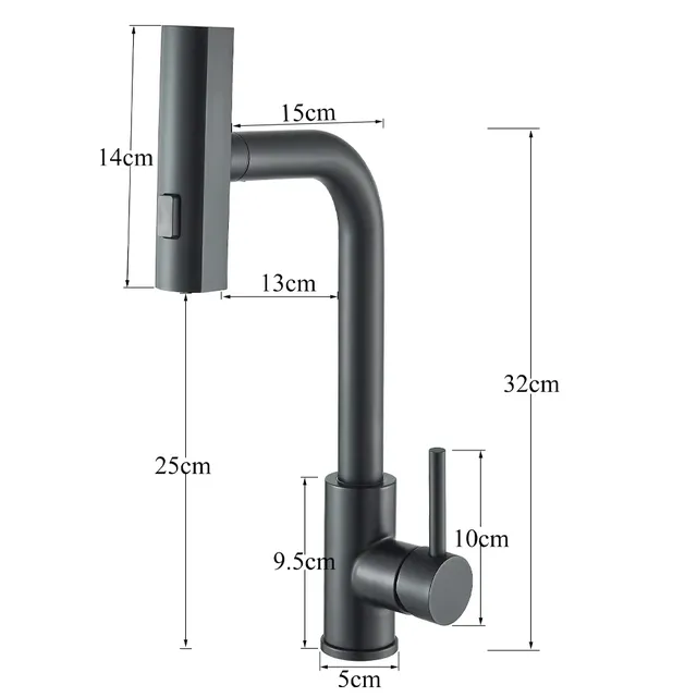 Robinet cuisine extractible coulissant mitigeur… – vue 6