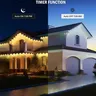 Cordes LED lumières extérieures permanentes avant-toit… – vue 6
