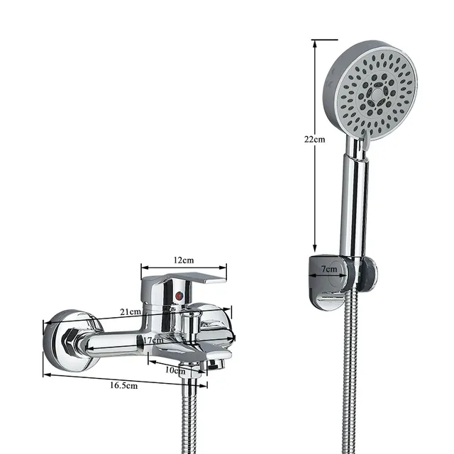 Mitigeur bain douche mural noir mat monocommande levier… – vue 2