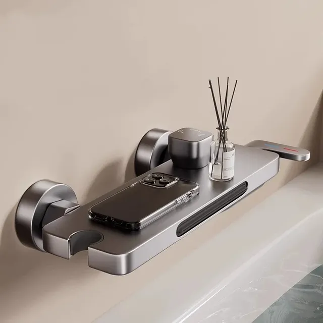 Robinet de baignoire cascade de salle de bains blanc… – vue 6