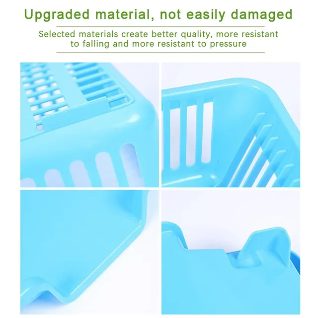 Égouttoir vaisselle plastique blanc compact surélevé… – vue 6