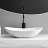 Vasque posée ovale bateau céramique mate gris anthracite… – vue 5