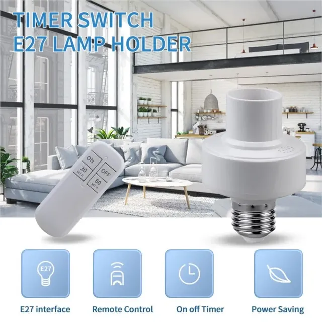 Support de lampe avec télécommande sans fil – vue 3