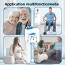 Siège de chaise de douche avec accoudoir rembourré et… – vue 6