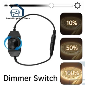 DC12-24V LED variateur 2A bouton LED variateur luminosité variateur USB ON OFF Monochrome LED bande variateur contrôleur d’alimentation DC12-24V LED variateur 2A bouton LED variateur luminosité variateur USB ON OFF Monochrome LED bande variateur contrôleur d’alimentation