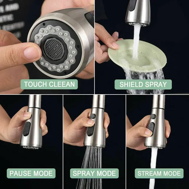 Robinets de cuisine en acier inoxydable 304 – vue 5