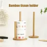Porte-rouleau de papier de cuisine en bois – vue 6