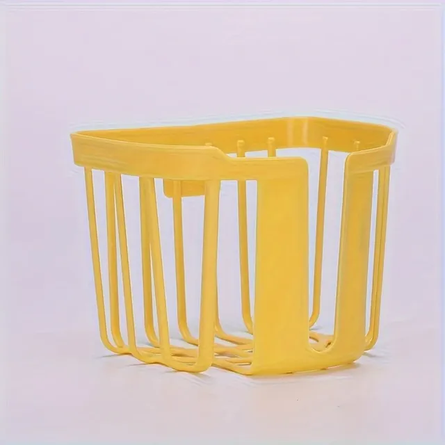 Support papier toilette mural adhésif plastique jaune… – vue 6
