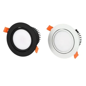 Spot lumineux LED COB à intensité variable, plafonnier AC85-265V 5W 7W 9W 12W 15W 18W, panneau lumineux rond encastré en aluminium