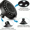 Pommeau douche rond quatre pouces cinq modes ABS noir… – vue 4