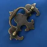 Poignée armoire tiroir laiton vieilli antique baroque… – vue 2