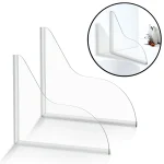 Protection contre les éclaboussures de douche auto-adhésive, 2 pièces, en acrylique Transparent, pour baignoire, facile à installer, blocage de l&rsquo;eau pour lavabo