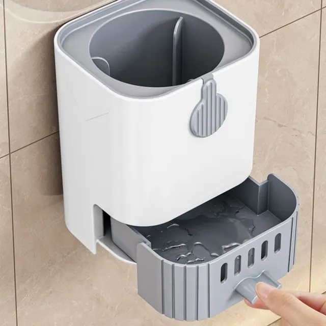 1 ensemble de brosse de toilette avec support mural à… – vue 4