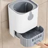 1 ensemble de brosse de toilette avec support mural à… – vue 4