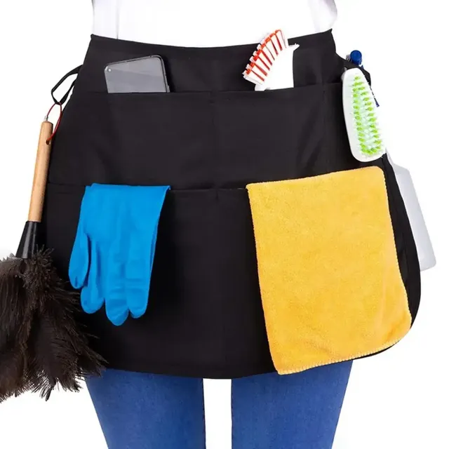 Tablier salon professionnel résistant polyester noir… – vue 5