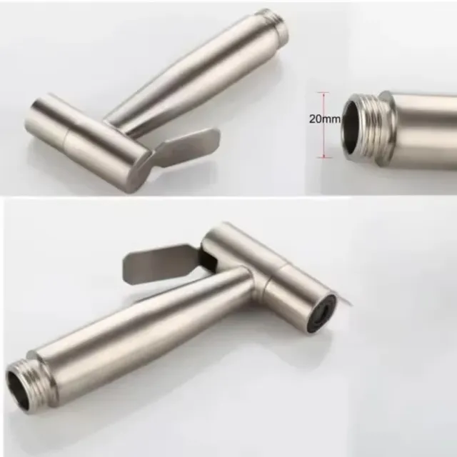 Pistolet pulvérisateur toilette acier inoxydable brossé… – vue 3