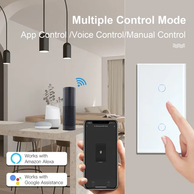 BSEED-Joli Mural Tactile Wifi Intelligent à 2 Voies – vue 4